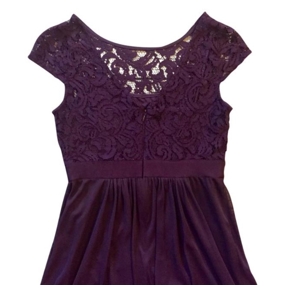 Adrianna Papell Illusion Neckline Cap Sleeve Dress - Picture 7 of 10